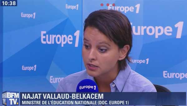 Manuel Valls recadre Najat Vallaud-Belkacem . Belkac10