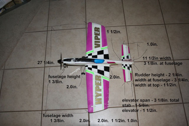 Cox me-109 stunt measures - for a friend - he wants to build one again ! Coxhyp11