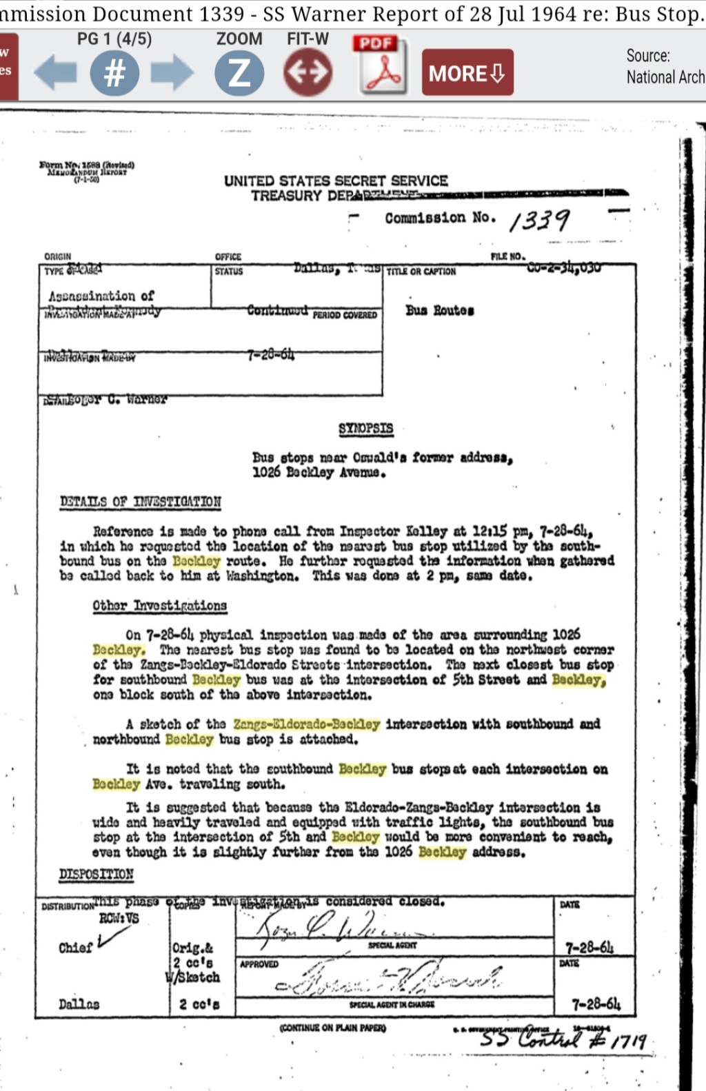 oswald - 	Did Oswald deny living at 1026 N Beckley?  - Page 9 Scree987