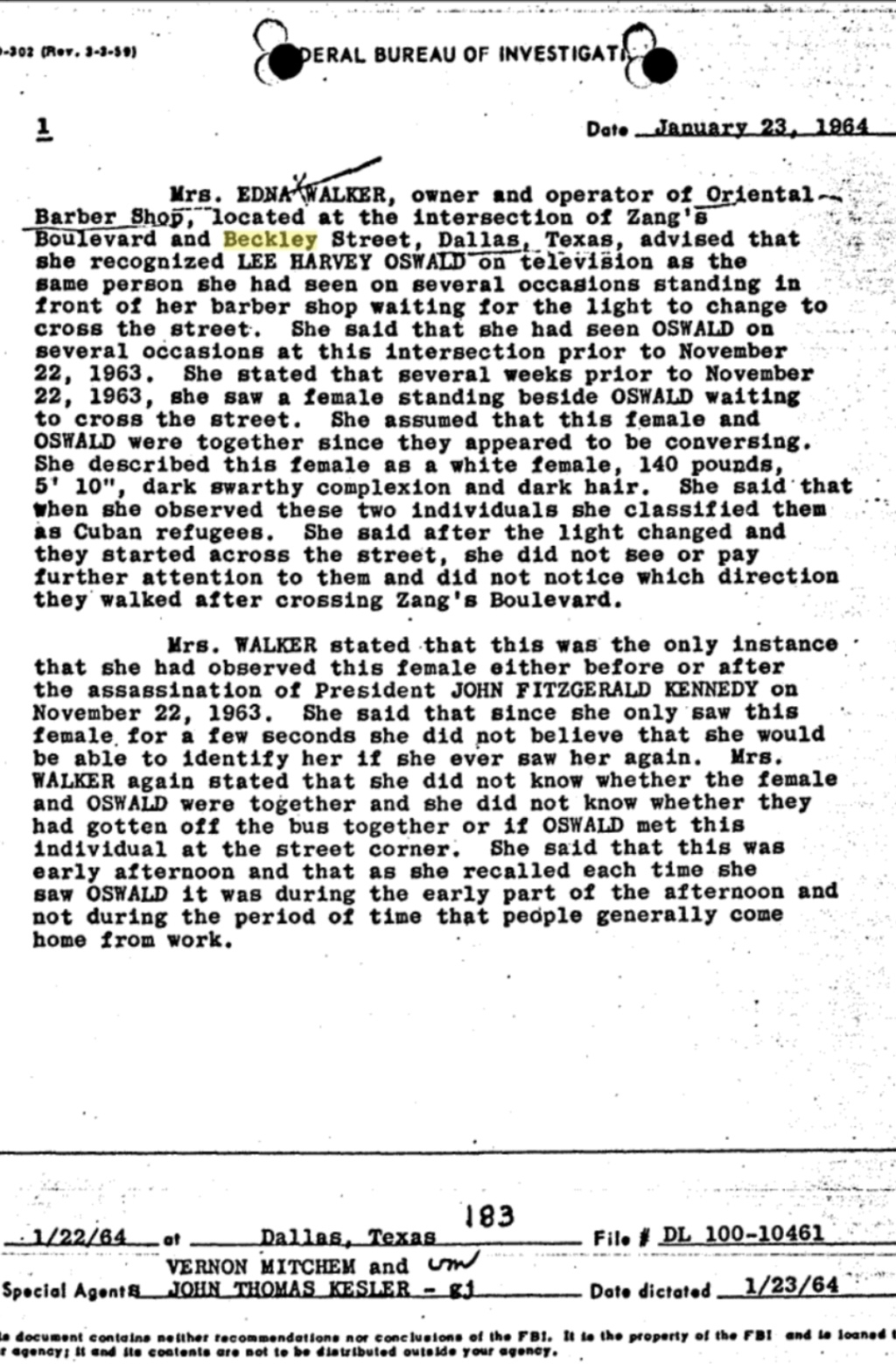	Did Oswald deny living at 1026 N Beckley?  - Page 9 Scree989