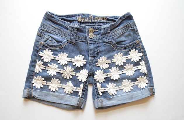  Biến quần short jean cũ thành mới ... A227