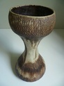 Tall double gourd type stoneware vase, mark to base. Any ideas? P1170511