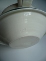 Unusual white stoneware cup, impressed JT mark - Jessica Thorn  P1180513