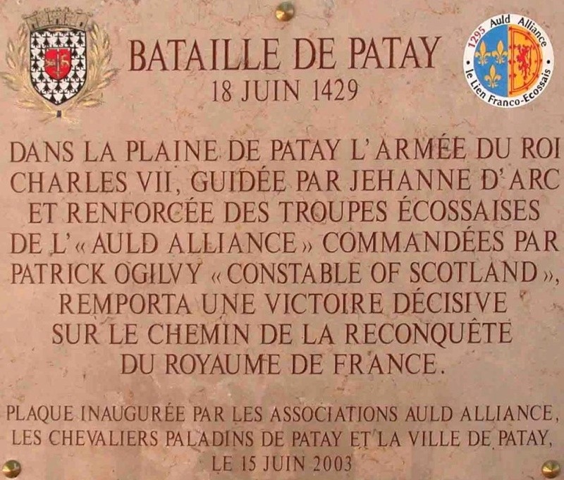 La bataille de Patay  Plaque10