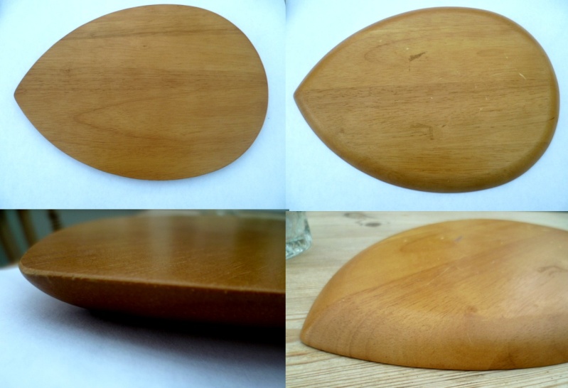 Teak Tearrop leafe shape cheese board. Arne Jacobsen perhaps? Aleaf10