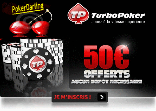 50 Euros offerts bonus sans depot  Turbop10