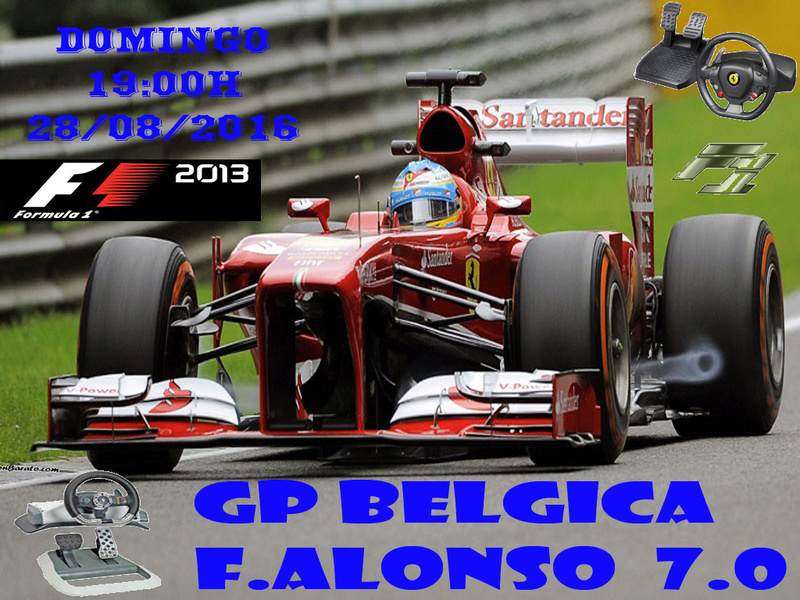 F1 2013 - XBOX 360 / CTO FERNANDO ALONSO 7.0 - F1 XBOX / CONFIRMACIÓN DE ASISTENCIA / TODAS LAS AYUDAS / G P. BÉLGICA  / DOMINGO 28 DE AGOSTO DE 2016 - 19:00 Horas Bergic14