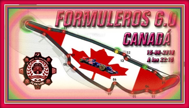 F1 2013 - XBOX 360 / CTO. FORMULEROS 6.0 - F1 XBOX / 3ª CARRERA / CONFIRMACIÓN DE ASISTENCIA AL GRAN PREMIO DE  CANADÁ  / MIÉRCOLES 15-06-2016 A LAS 22:15 HORAS Canada12