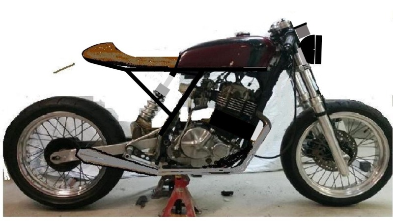 600 DR cafe racer ultra light Presen11