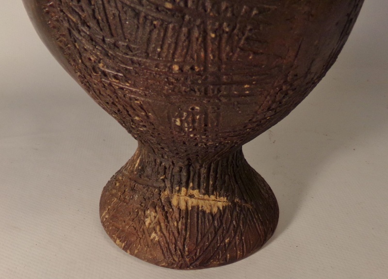 Vase anthropomorphe (tête à trois cols)  Congo Katanga. Luba ou Kuba vers 1970 100_2924