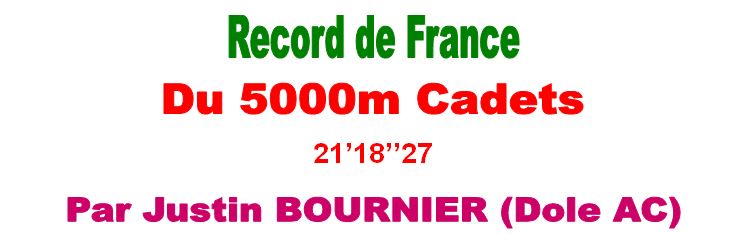 Record de France du 5000m Cadets 0_rf_110