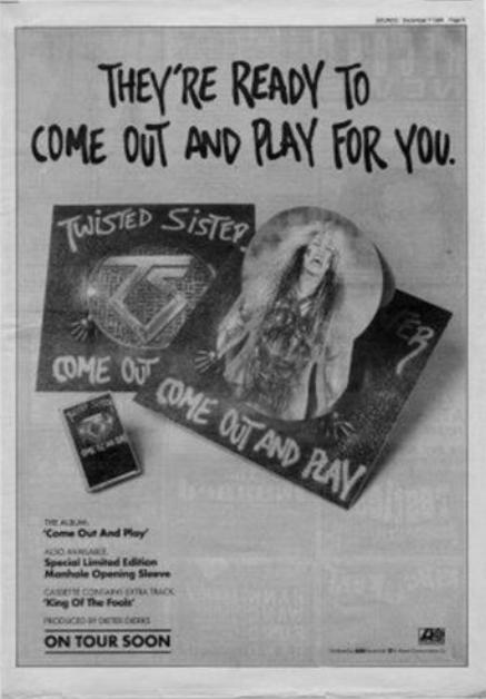 Twisted Sister - 1985 - Come out and play 2012