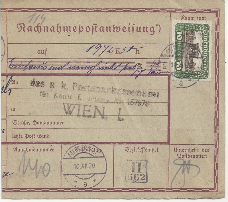 Inflation in Österreich - Belege - 1918 bis 1925 - Seite 7 Bild22
