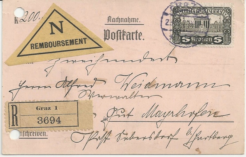  - Inflation in Österreich - Belege - 1918 bis 1925 - Seite 7 Bild_330