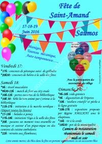Fête de Saint-Amand 2016 du 17 au 19 Juin 2016 à Saumos 31dccf10
