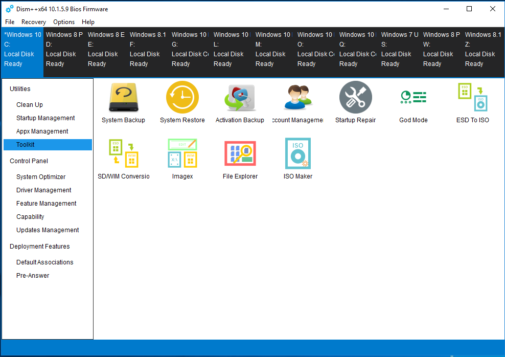 Windows10 - 26 Tools Dism10