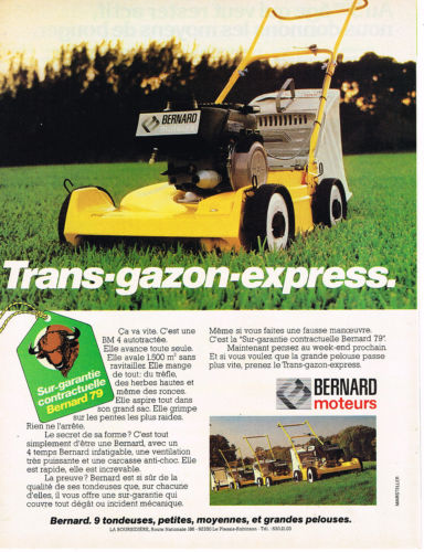 36 -c- Les tracteurs de pelouse BERNARD Loisirs Public11