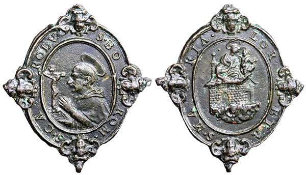 Las  MEDALLAS de San CARLOS BORROMEO. SIGLOS XVI- XVII- XVIII. Apuntes iconográficos. 09_lor11