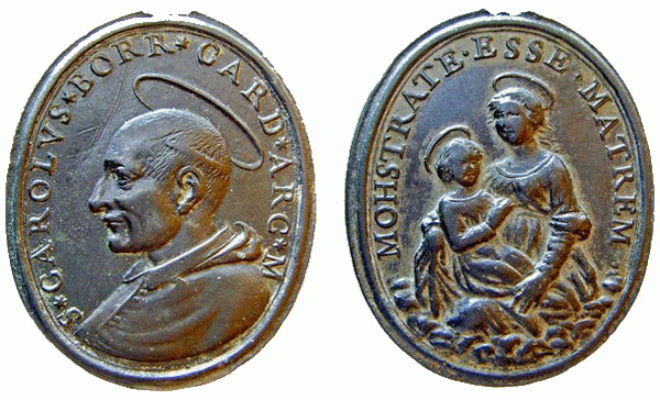 Las  MEDALLAS de San CARLOS BORROMEO. SIGLOS XVI- XVII- XVIII. Apuntes iconográficos. Carlos13