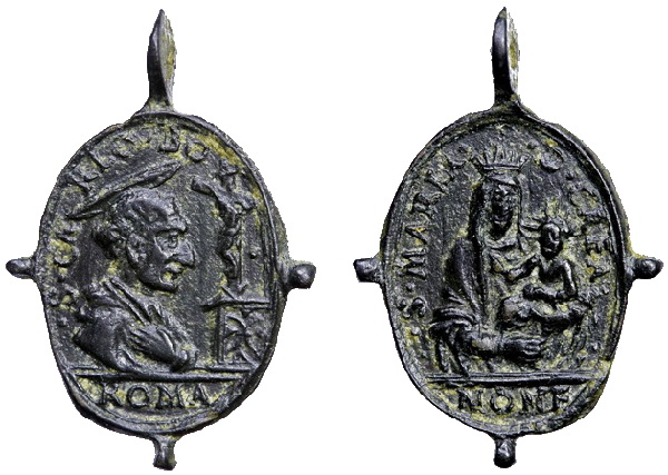 Las  MEDALLAS de San CARLOS BORROMEO. SIGLOS XVI- XVII- XVIII. Apuntes iconográficos. Crea_j10