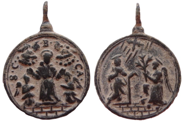 Las  MEDALLAS de San CARLOS BORROMEO. SIGLOS XVI- XVII- XVIII. Apuntes iconográficos. Currus10