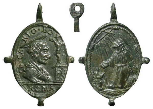 Las  MEDALLAS de San CARLOS BORROMEO. SIGLOS XVI- XVII- XVIII. Apuntes iconográficos. Insvla17