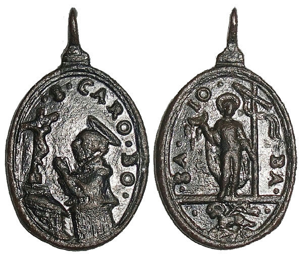 Las  MEDALLAS de San CARLOS BORROMEO. SIGLOS XVI- XVII- XVIII. Apuntes iconográficos. Italic12