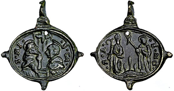 Las  MEDALLAS de San CARLOS BORROMEO. SIGLOS XVI- XVII- XVIII. Apuntes iconográficos. Italic13