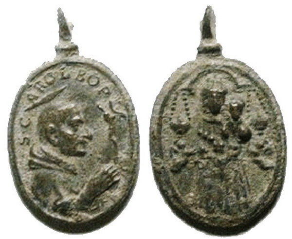 Las  MEDALLAS de San CARLOS BORROMEO. SIGLOS XVI- XVII- XVIII. Apuntes iconográficos. Loreto15