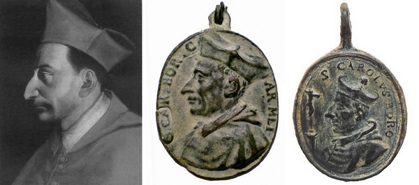 Las MEDALLAS de San CARLOS BORROMEO. SIGLOS XVI- XVII- XVIII. Apuntes iconográficos. Retrat10