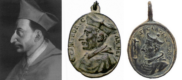 Las  MEDALLAS de San CARLOS BORROMEO. SIGLOS XVI- XVII- XVIII. Apuntes iconográficos. Retrat10