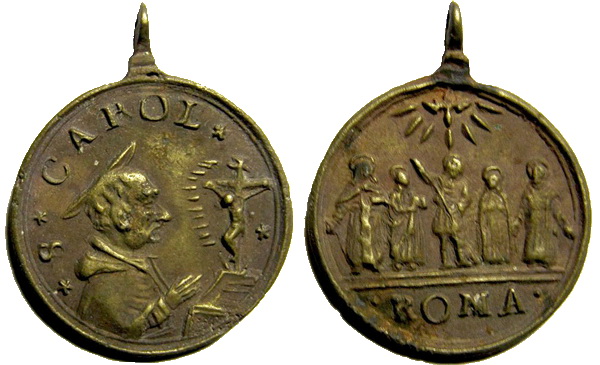 Las  MEDALLAS de San CARLOS BORROMEO. SIGLOS XVI- XVII- XVIII. Apuntes iconográficos. Staric10