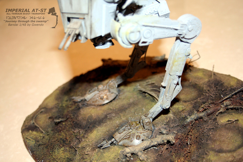 Imperial AT-ST "Journey through the swamp" (BANDAI) [WIP] - Page 3 2810