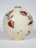 Vase art deco ceramique craquelee Gustave Asch Asch10