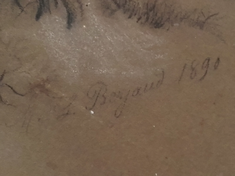 fusain 1890 signé Berjaud ?  610
