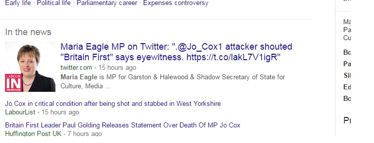 UK MP Jo Cox Shot & Stabbed to Death in Street, Dark Politics ? Me110