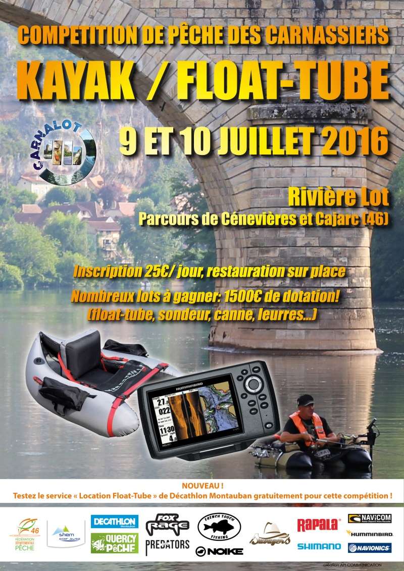 Compétition Float tube / Kayak "Carnalot" Affich10