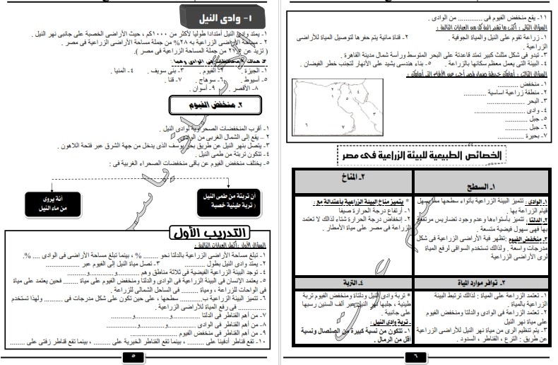 اروع مذكرة دراسات اجتماعية للصف السادس ترم أول 2017 996610