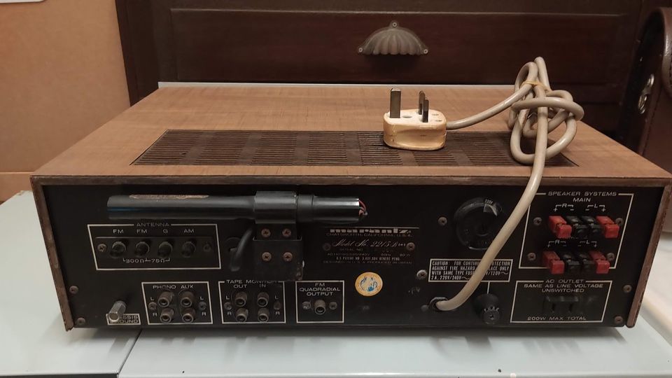 Vintage Marantz Model 2215B Stereophonic- Tested & Working, Low power but great sound stage!! M111