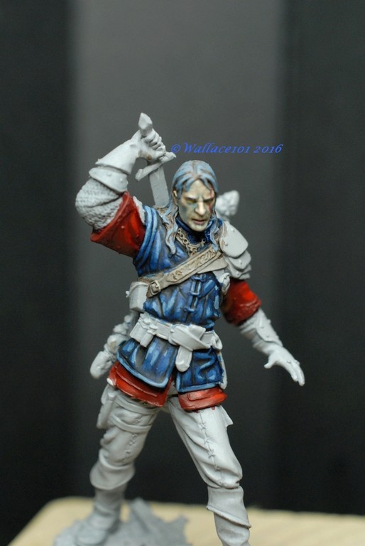 Geralt de Riv "The Witcher" Andréa Miniatures 54mm (acryliques)  FINI! - Page 2 Rouge_13