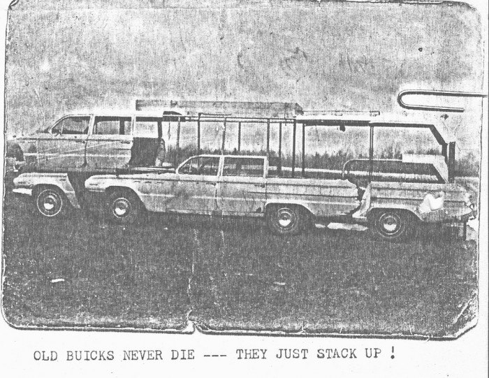 The homemade motorhome made from two 1962 Buick station wagons 54448310