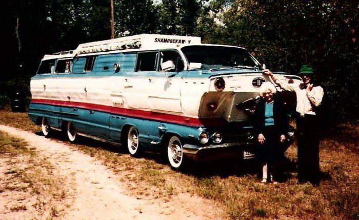 The homemade motorhome made from two 1962 Buick station wagons Shamro10