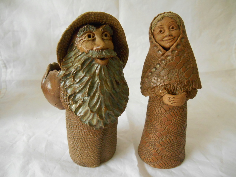 Clay Terracotta Figures - Windridge House Pottery, USA Dscn0218