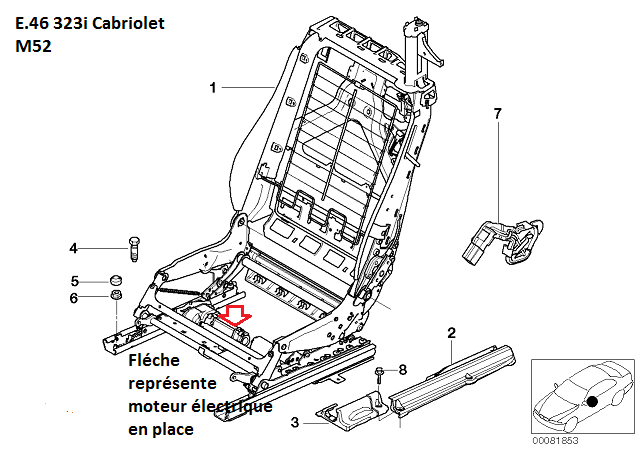 [ BMW E46 323 CI CAB an 2000 ] problème sièges électrique. 52_cad10