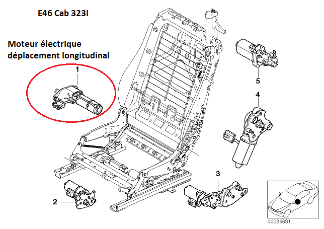 [ BMW E46 323 CI CAB an 2000 ] problème sièges électrique. 67_sie10