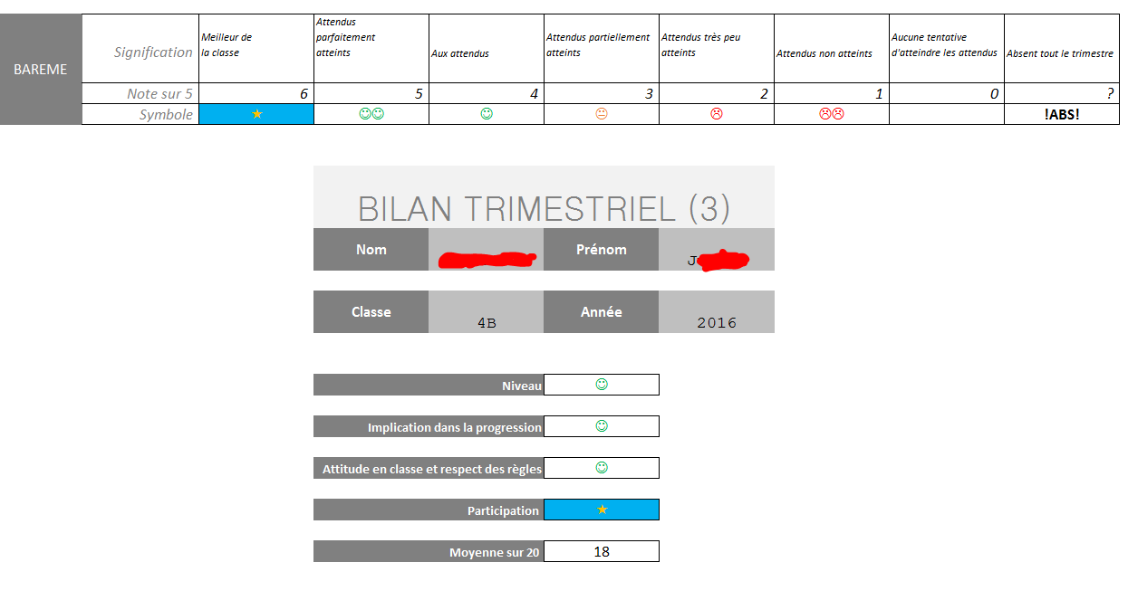 LV : Evaluer par compétences Bareme10