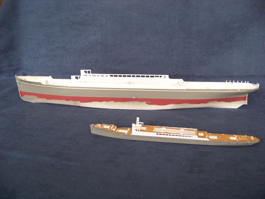 Dio paquebot mixte Hikawa Maru [Hasegawa + pont bois + PE 1/350°] de PLEF (chantier) 100_9313