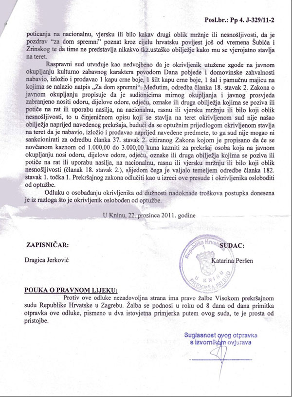 Policija u 24 sata uhitila palitelje srpske zastave te prijavila Thompsona i HOS-ovce zbog "ZDS!" - Page 4 Za_dom10