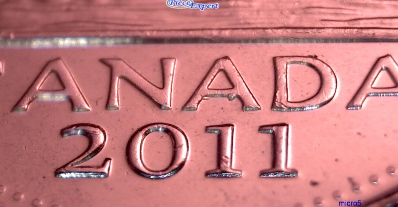2011 - Deux Éclats de Coin, le 2ième A de CANADA (Die Chip) Cpe_im30