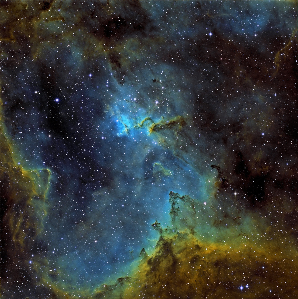 IC 1805 Zoom sur le coeur en sho Le_coe10